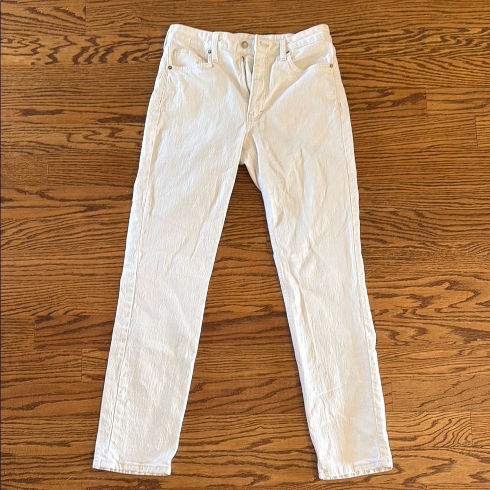 H&M &denim Stylish White Jeans high waist vintage straight